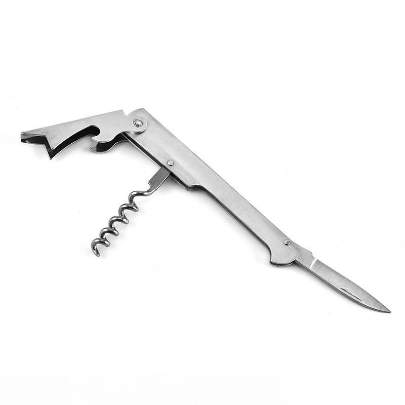 WE Bike Chain Hand Held Beer Wine Bottle Opener Stainless Steel Corkscrew Kit
