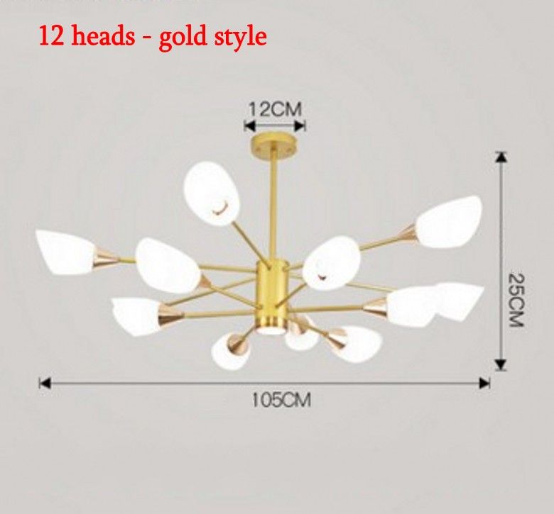 12 heads - gold style