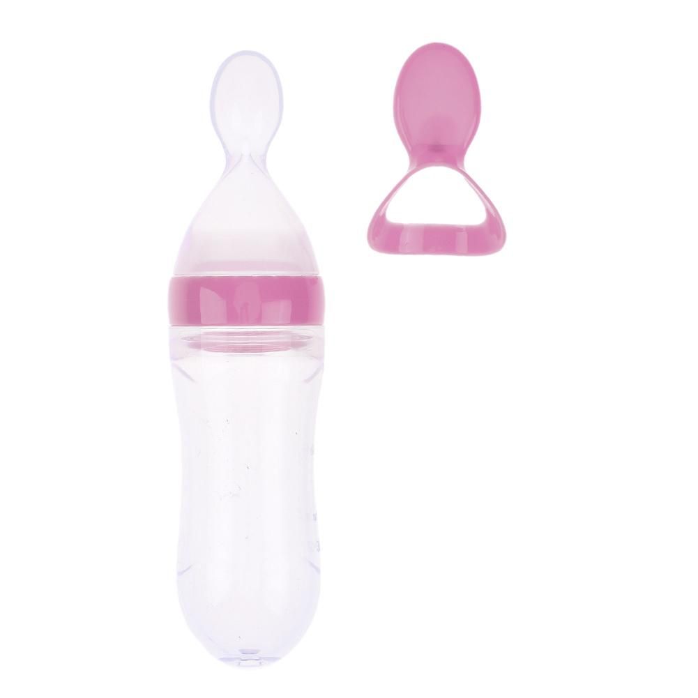 2019 Safe Newborn Baby Feeding Bottle Toddler Silicone Squeeze