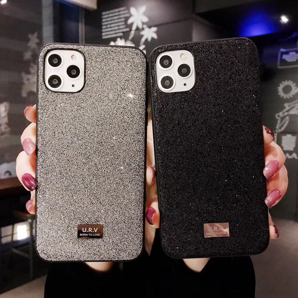 Capa iPhone 7 Plus/ 8 Plus TPU Flores rosa e beje c/ Cristais Swarovski