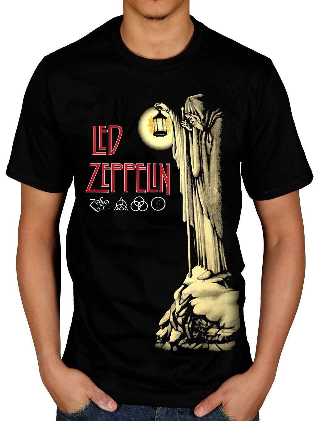Oficial Led Zeppelin Ermitaño Camiseta Stairway To Heaven Hermit Rock Indie Camiseta Fashiont Envío Gratis Modelos Básicos J190524 De € | DHgate