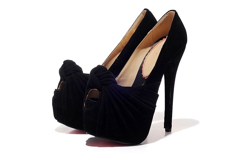 embroidered platform heels