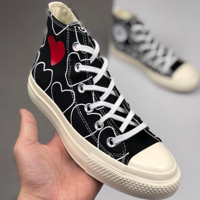 all star shoes with heart