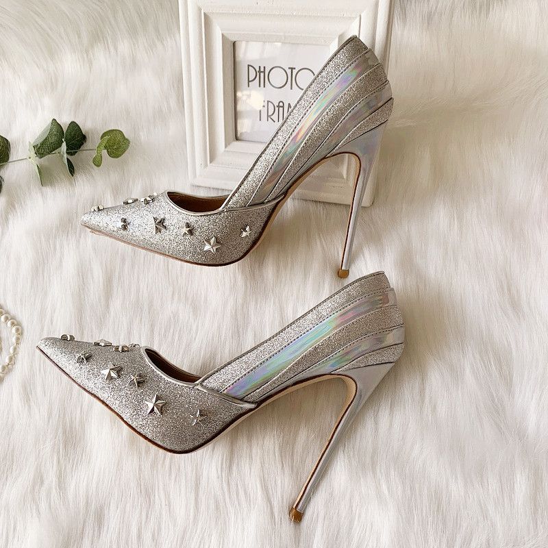 silver after five shoes