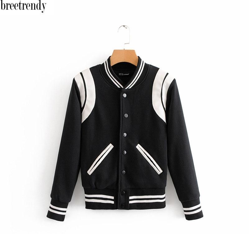 black baseball jacket womens