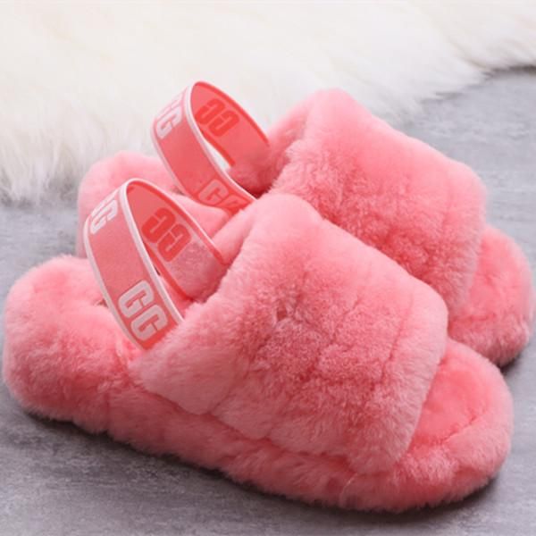 Compra UGG Las Mujeres Peludo Zapatillas Australia Pelusa Sí Slide Hococal  Zapatos Designercasual Botas De Moda De Lujo De Sandalias De Piel  Diapositivas Zapatillas Barato | Entrega Rápida Y Calidad | Es.Dhgate