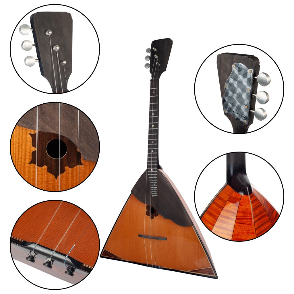 Compra Naomi Balalaika Spruce Russian Music Instrumento Triangular Forma 3  Cuerdas Instrumento De Música Bala Laika Alta Calidad Nuevo Barato |  Entrega Rápida Y Calidad | Es.Dhgate