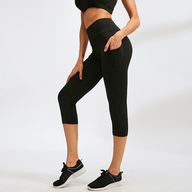 womens capri workout pants with pockets