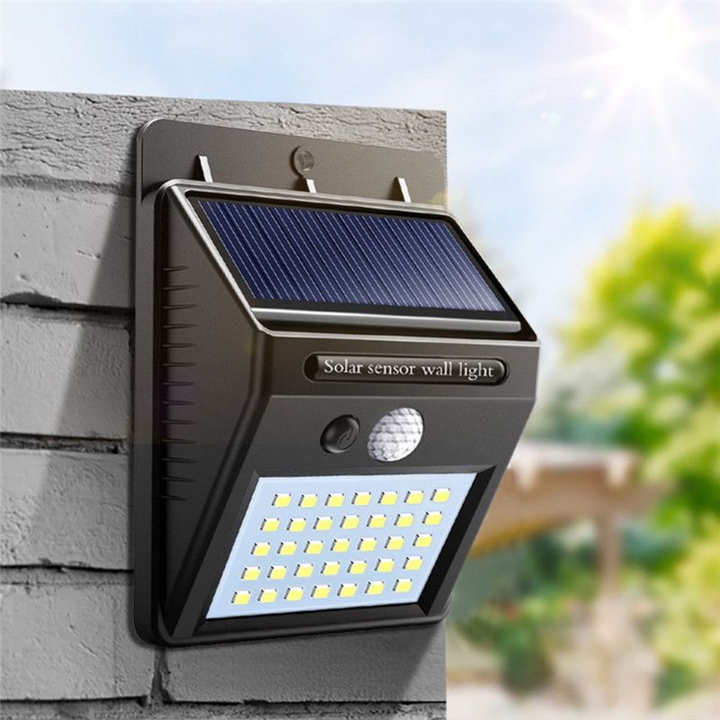 Solar Wall Light Outdoor Security Lamp Waterproof Garden Yard Security Light lot