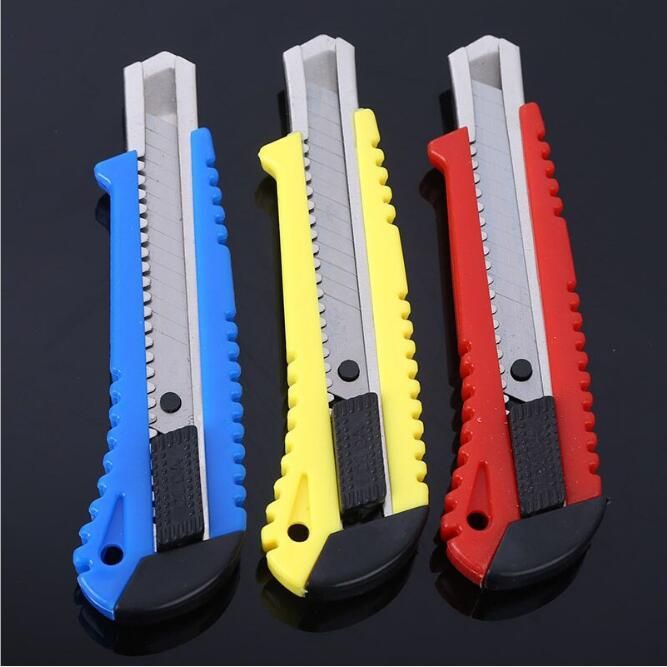 2020 All Steel Art Wallpaper Knife Multi Paper Cutter 18MM Box Opener Utility Knife Cutting