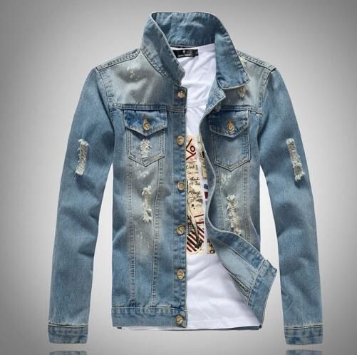 Chaquetas de jean con rotos Clearance