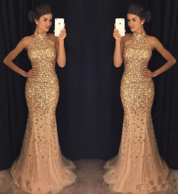 vestido de festa longo com brilho