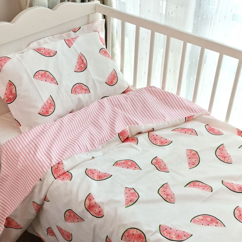 A Set 100 Cotton Crib Bedding Set Pillowcase And Duvet Cover For