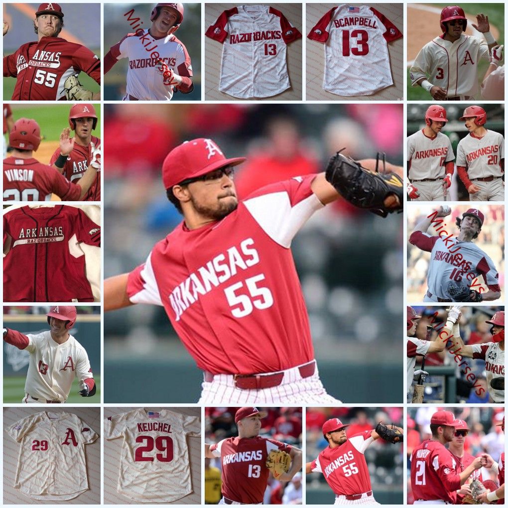 arkansas baseball jerseys