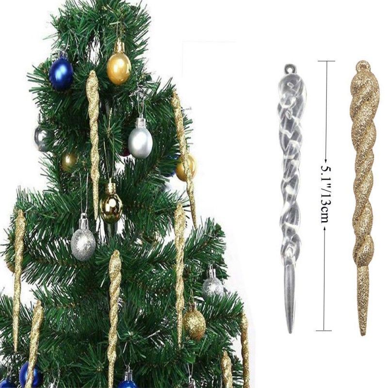 Christmas Fake Icicles Simulation Ice Christmas Tree Pendant