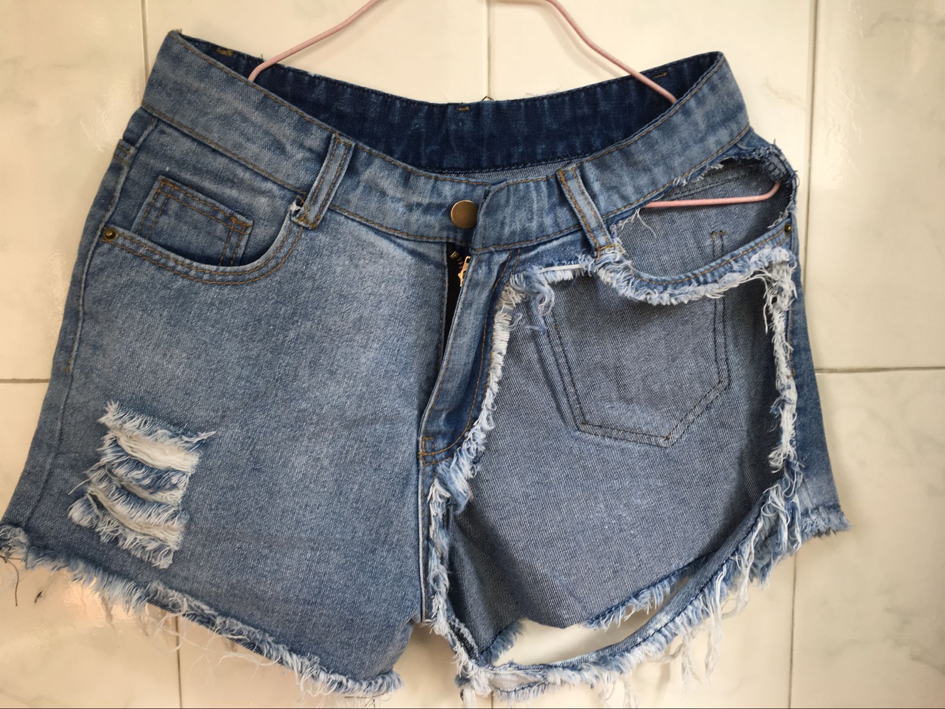 Compra Discoteca Denim Shorts Sexy Big Hole Short Jeans Moda Mujer Shorts  Borla Rasgada Media Cintura Casual Denim Pantalones Cortos Barato | Entrega  Rápida Y Calidad | Es.Dhgate