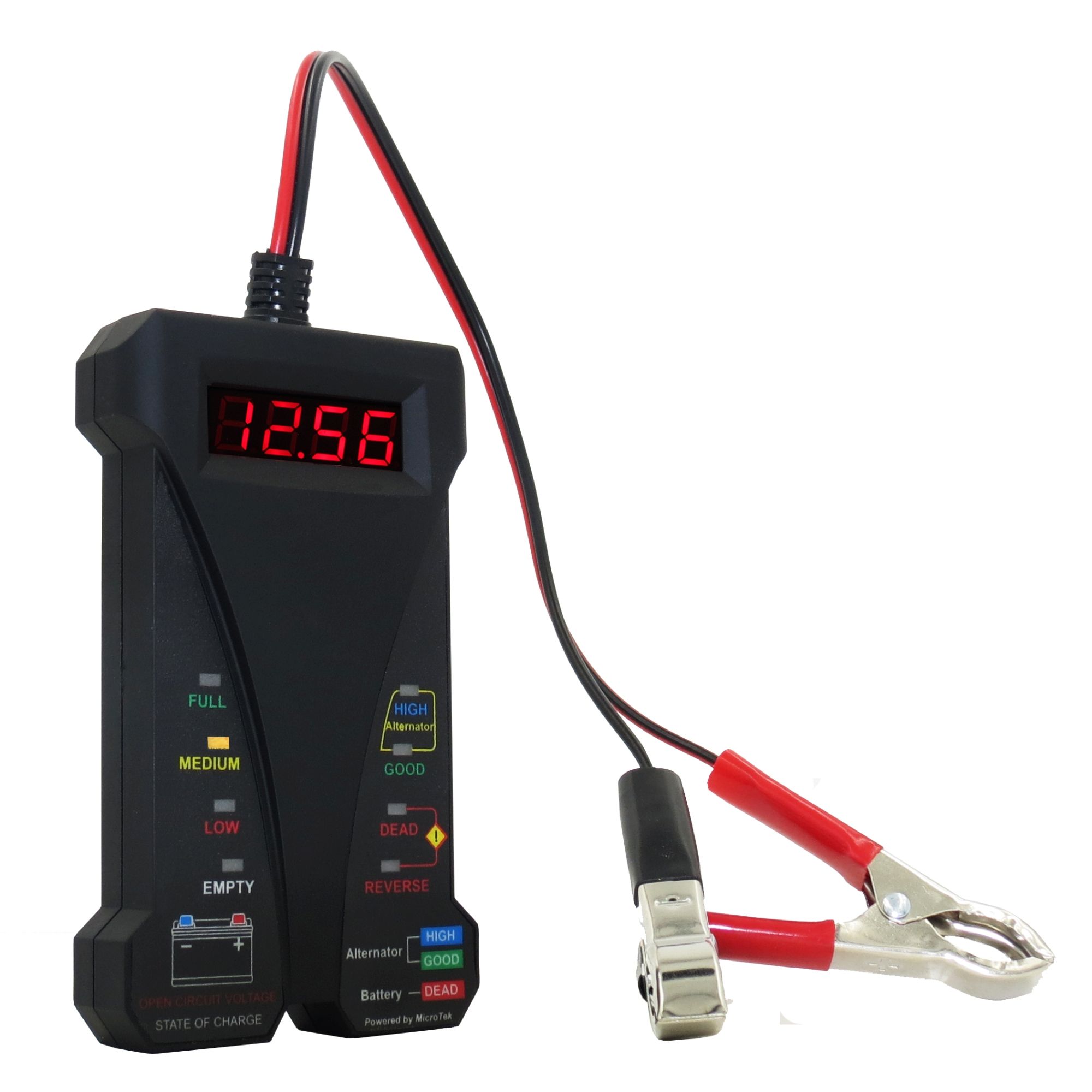 MOTOPOWER MP0514A 12V Digital Battery Tester Voltmeter And Charging