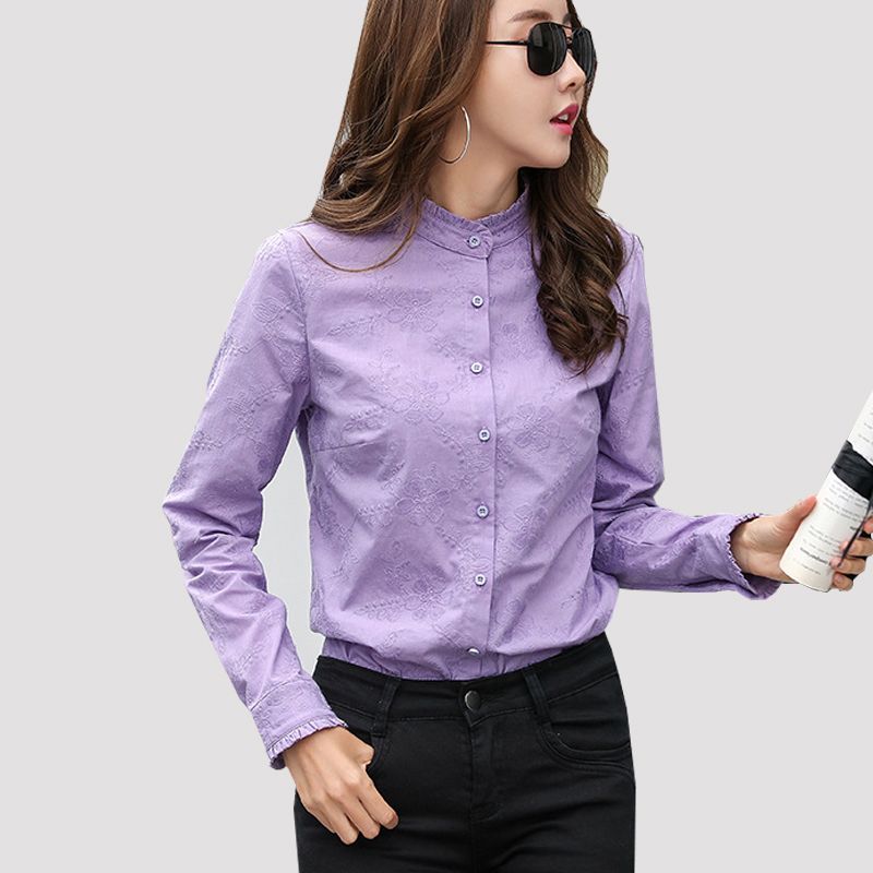 korean ruffle blouse