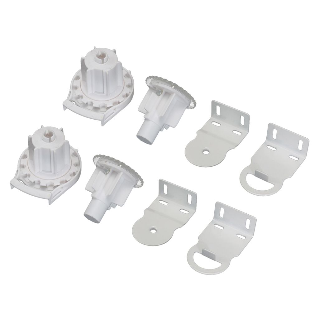 2 Set Roller Blind Shades Clutch Bracket Replacement Parts For 38mm Tube White 