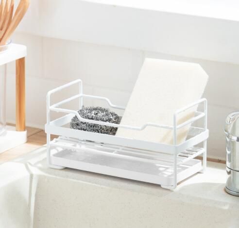 2020 Dish Drying Rack White Sponge Rack Cutting Board Holder For