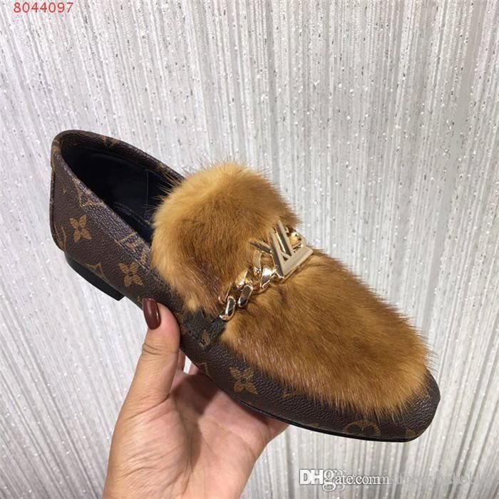 flat mule slides with fur