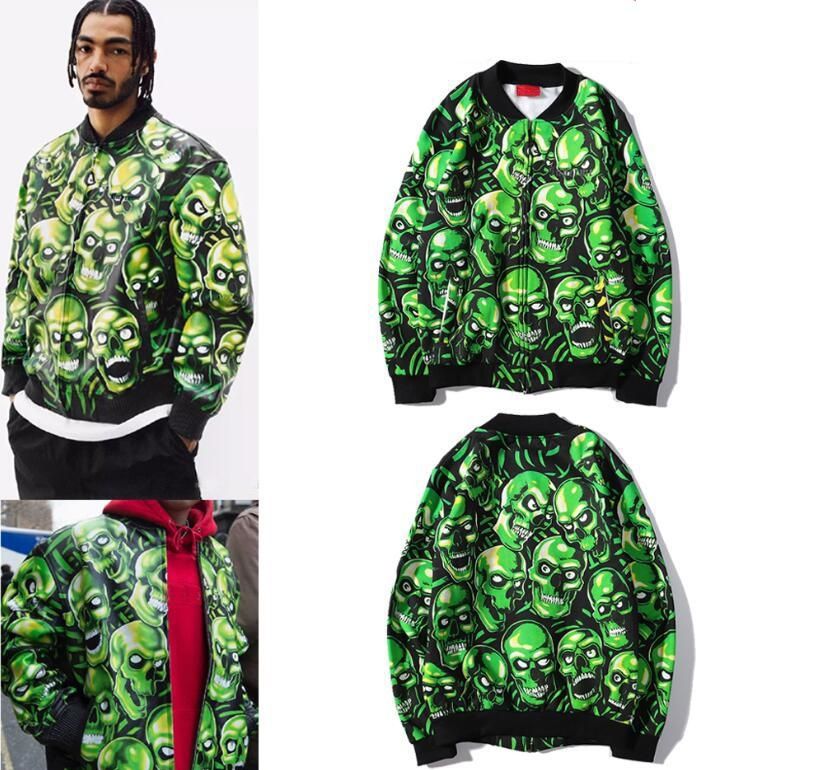 supreme skull pile work jacket multi