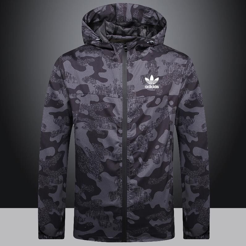 Men Women Fashion Jackets Causal Hooded Coat Windbreaker Zipper Sports Outwear