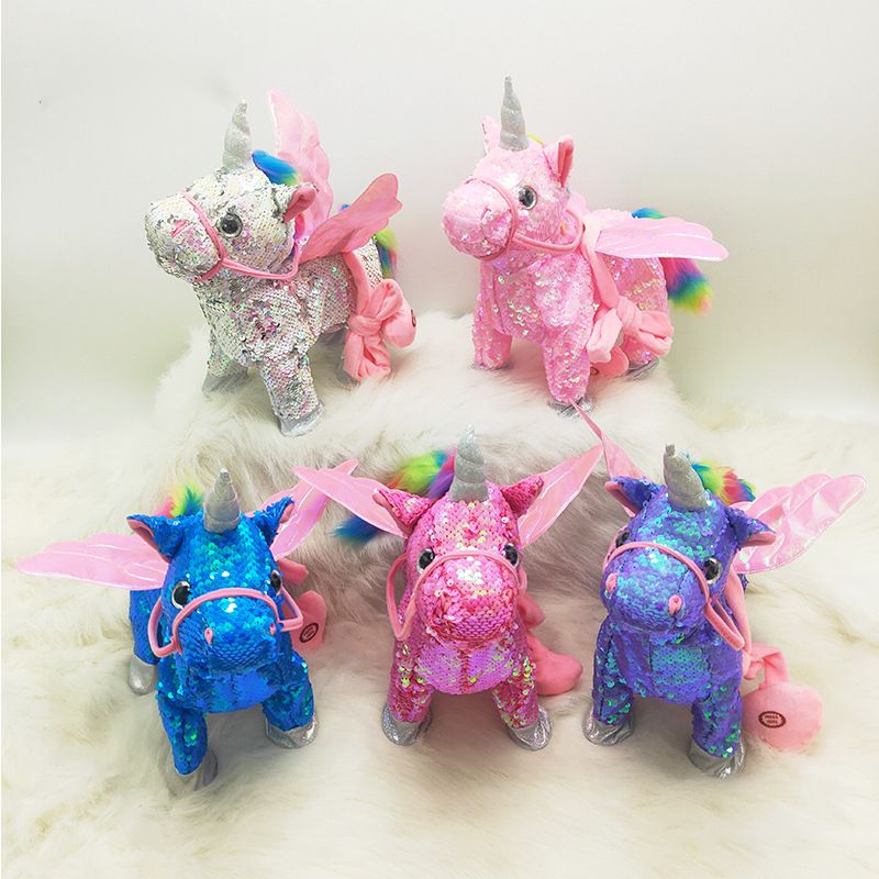 sequin unicorn plush