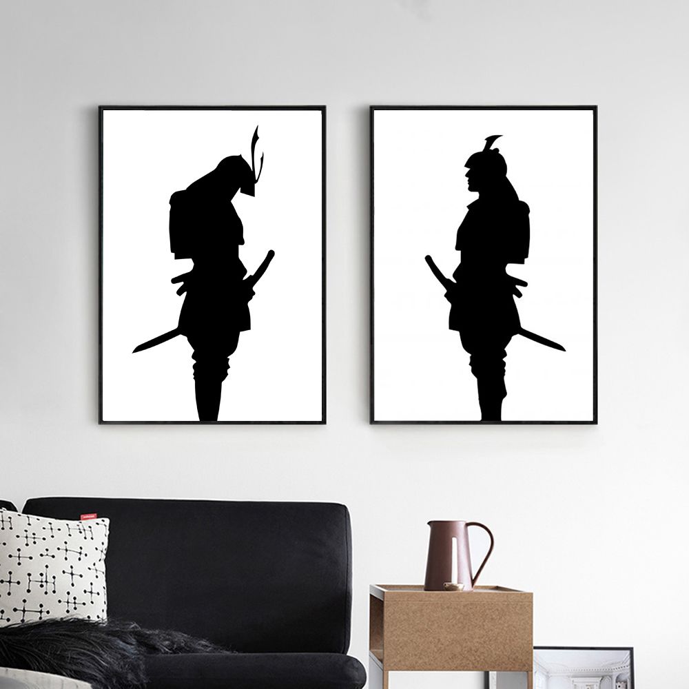 2021 Nordic Poster Black & White Wall Art Canvas Painting Japanese