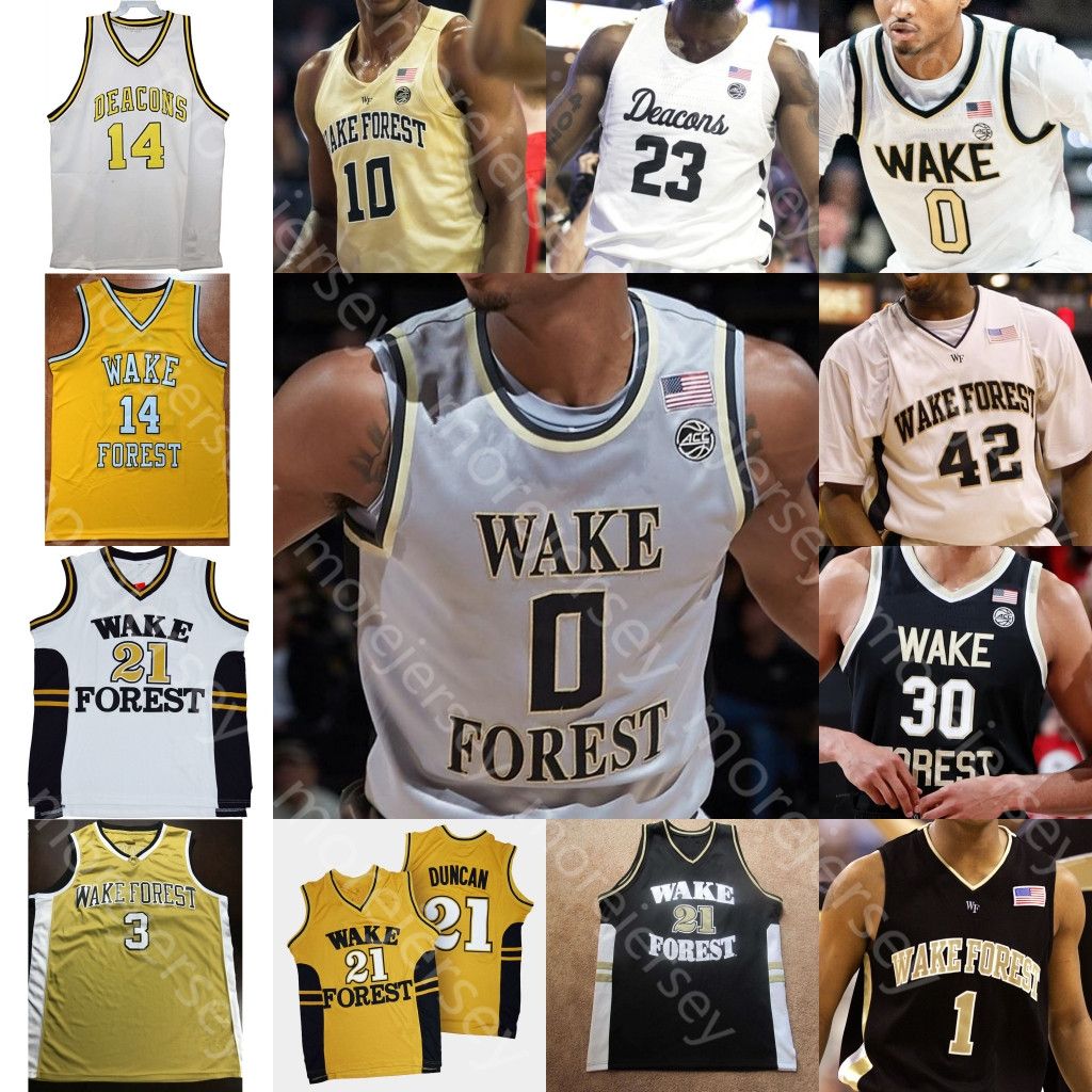 muggsy bogues wake forest jersey