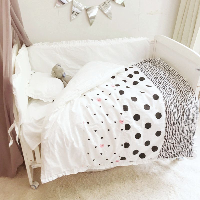 Baby Crib Toddler Bedding Newborn Baby Quilt Crib Set Bed Sheet