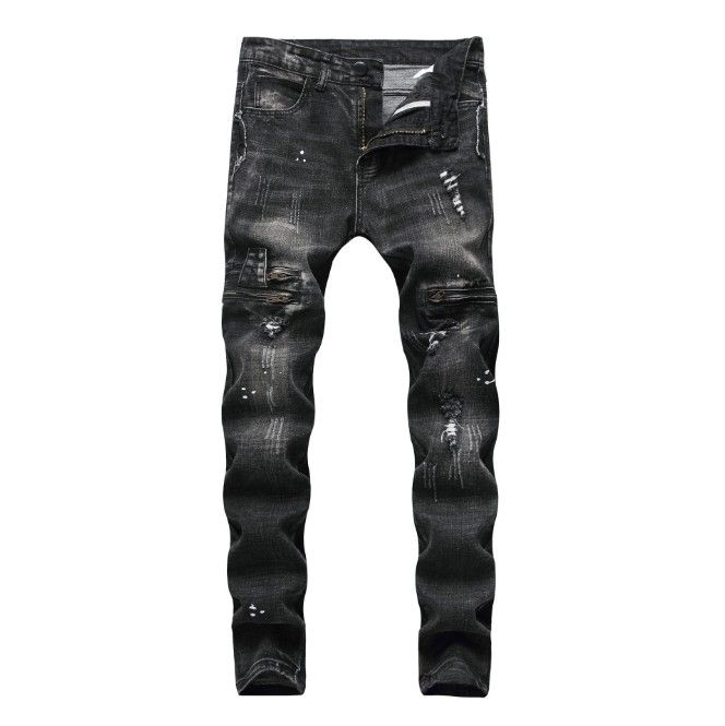 male biker jeans