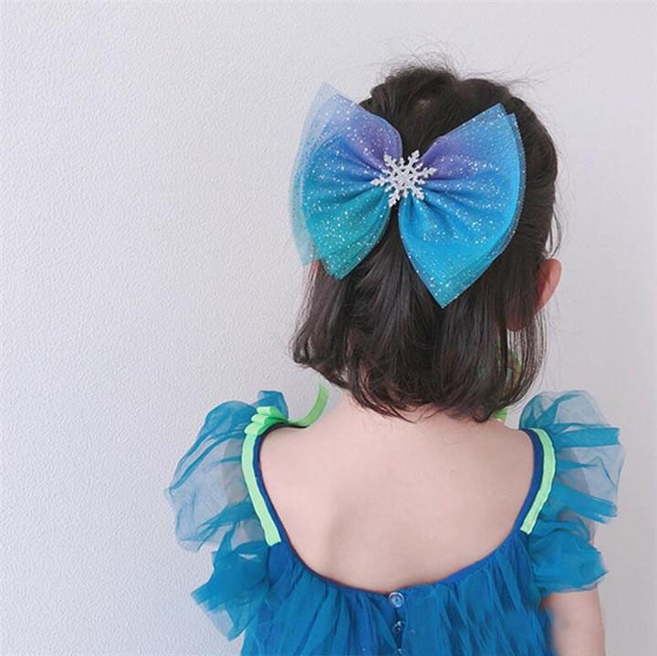 2019 New Christmas Snowflake Hair Accessories Crystal Hair Clips