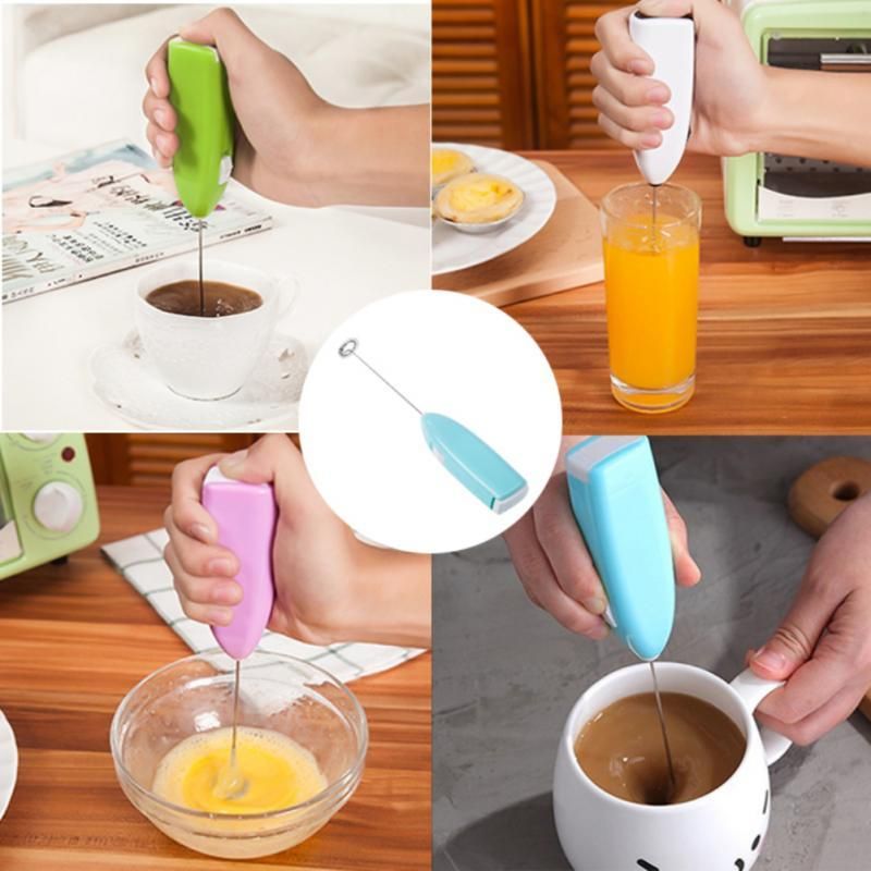 Electric Milk Frother Drink Foamer Whisk Mixer Stirrer Coffee Egg Beater Kitchen 