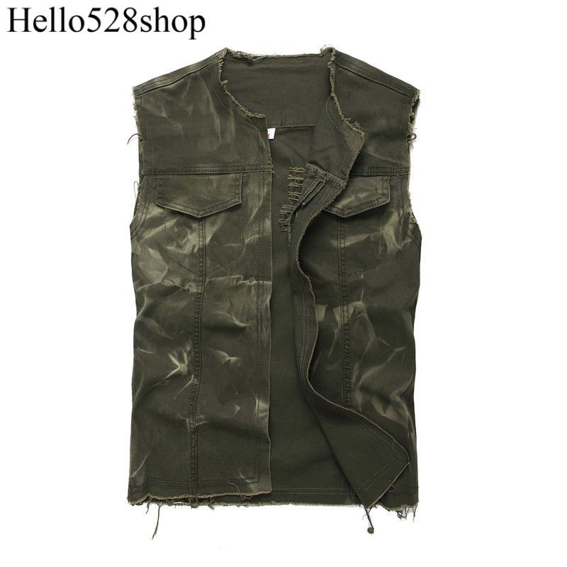 lightweight denim vest