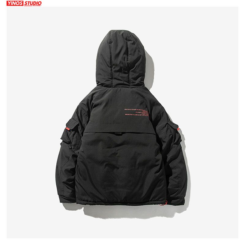 Winter Mens Hooded Cargo Coats Atumen 