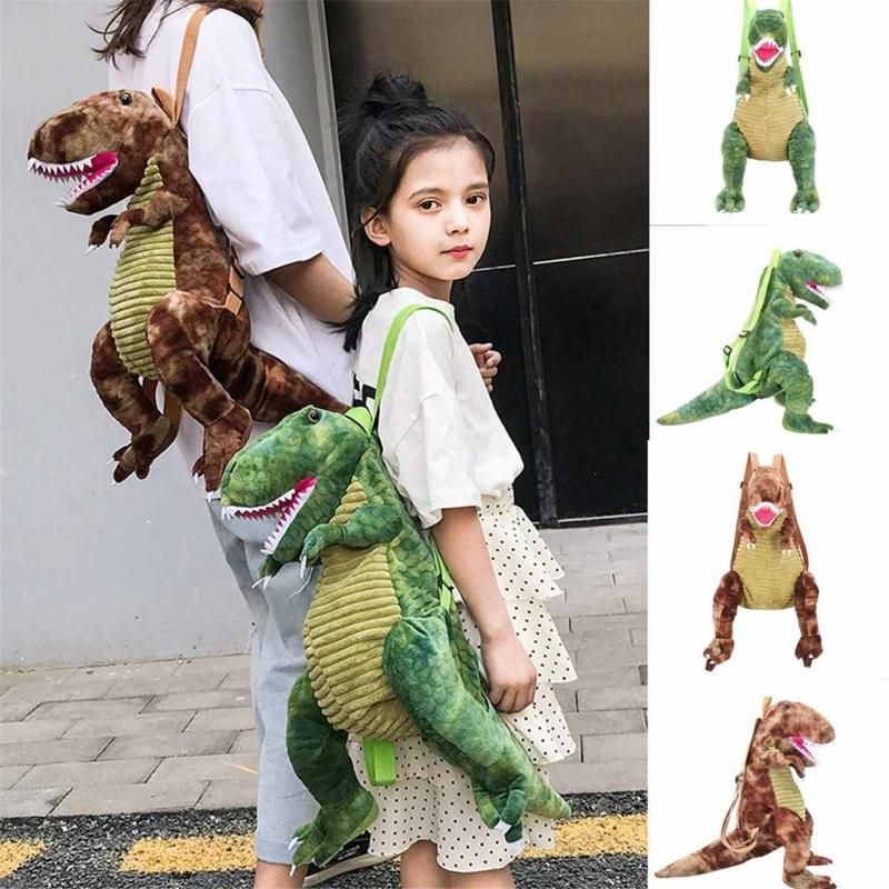 Children Boys Girls 3D Dinosaur Backpack Travel Bag Rucksack Satchel School Bag