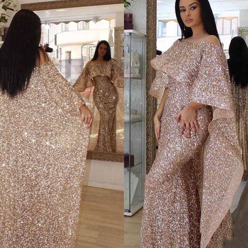 gold sequin kaftan