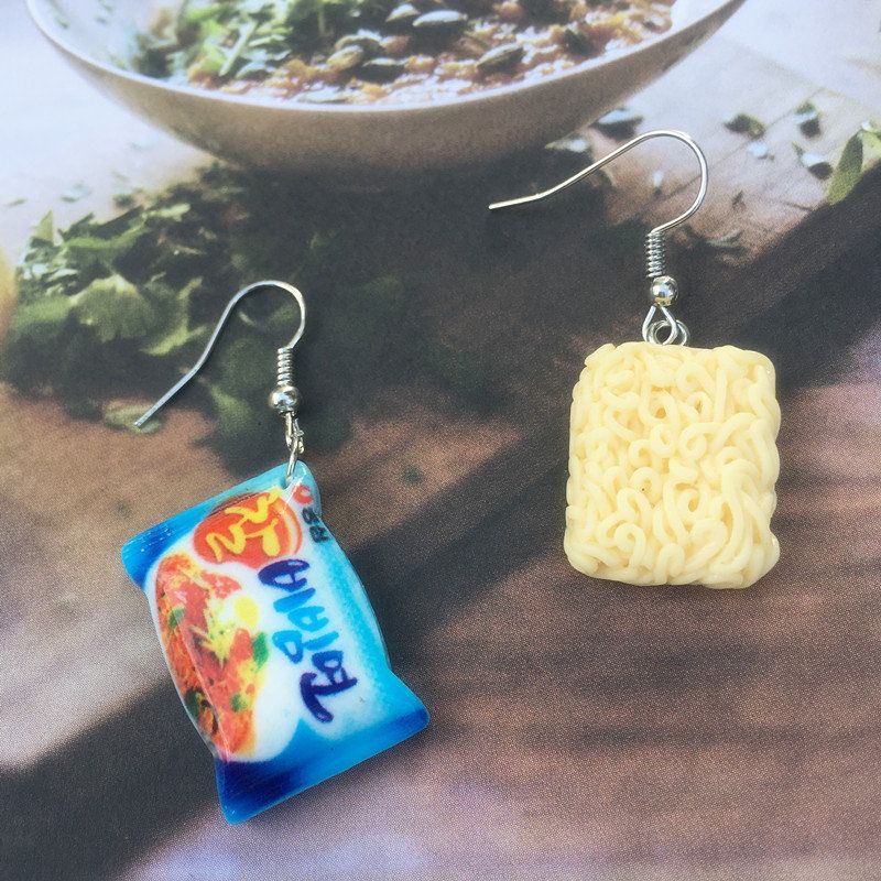 Interesantes Pendientes De Fideos Instantáneos Resinas De De Interesantes Pendientes De Fideos Instantáneos Resinas De De