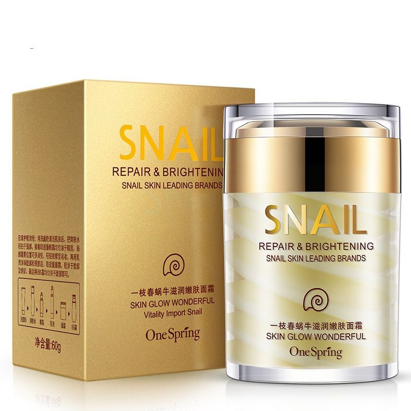 2021 Hot Sale 60g OneSpring Natural Snail Cream Facial Moisturizer Face
