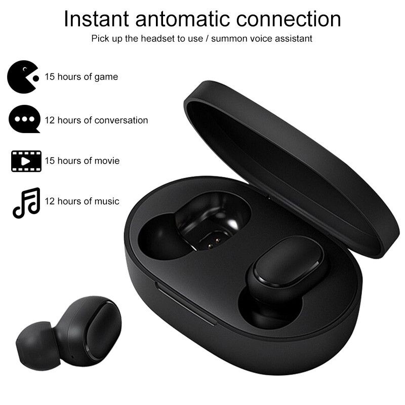 satin al orijinal airdots icin xiao mi kirmizi mi siyah bluetooth kulaklik mi gercek kablosuz kulakliklar bluetooth 5 0 tws hava nokta kulaklik