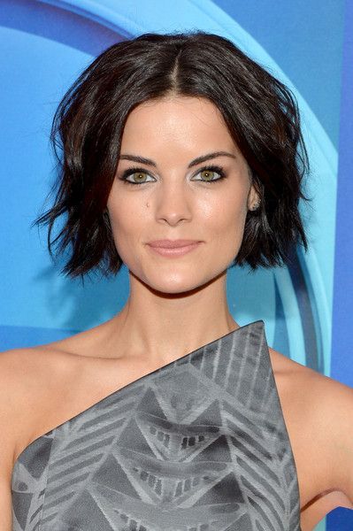 Short wavy bob full lace human hair wig center part glueless lace front  celebrity 10
