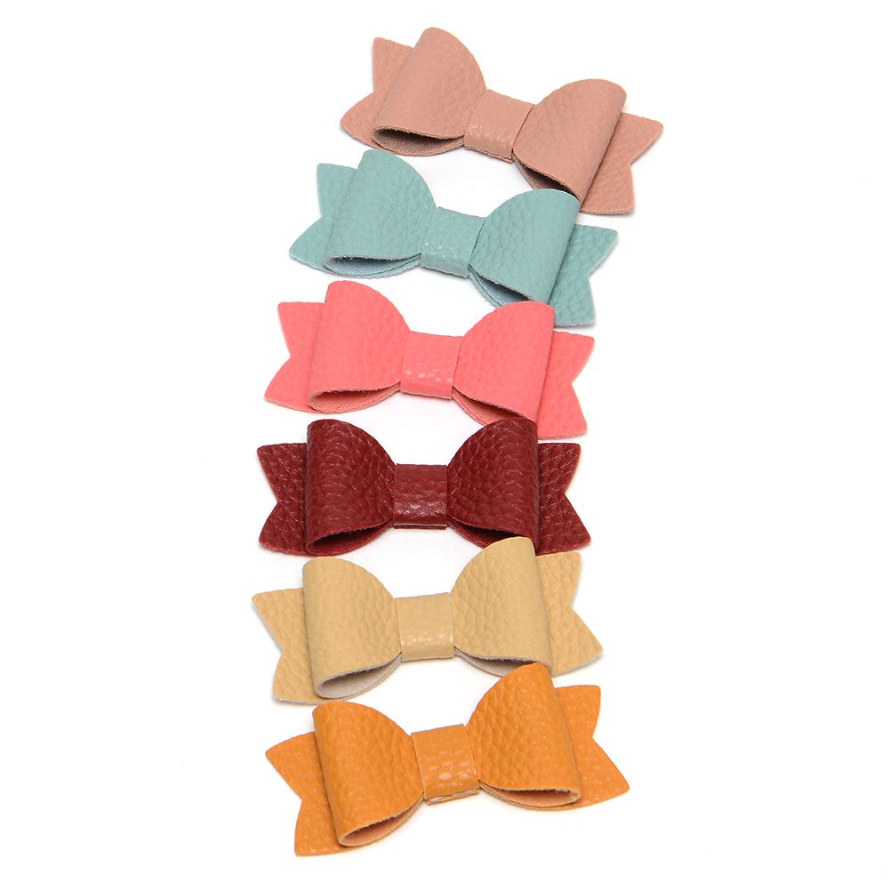 leather baby bows