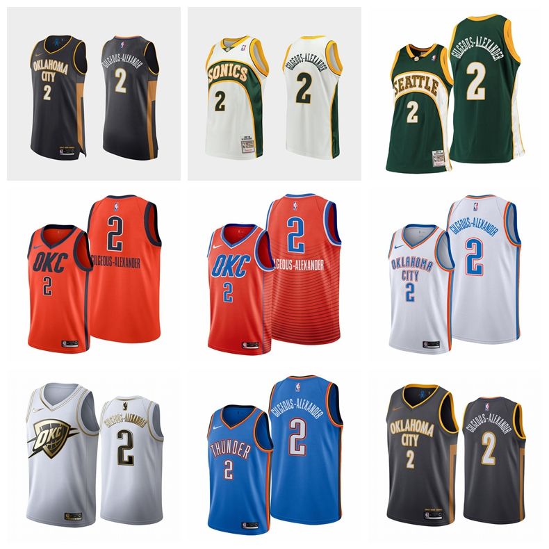 shai gilgeous alexander authentic jersey