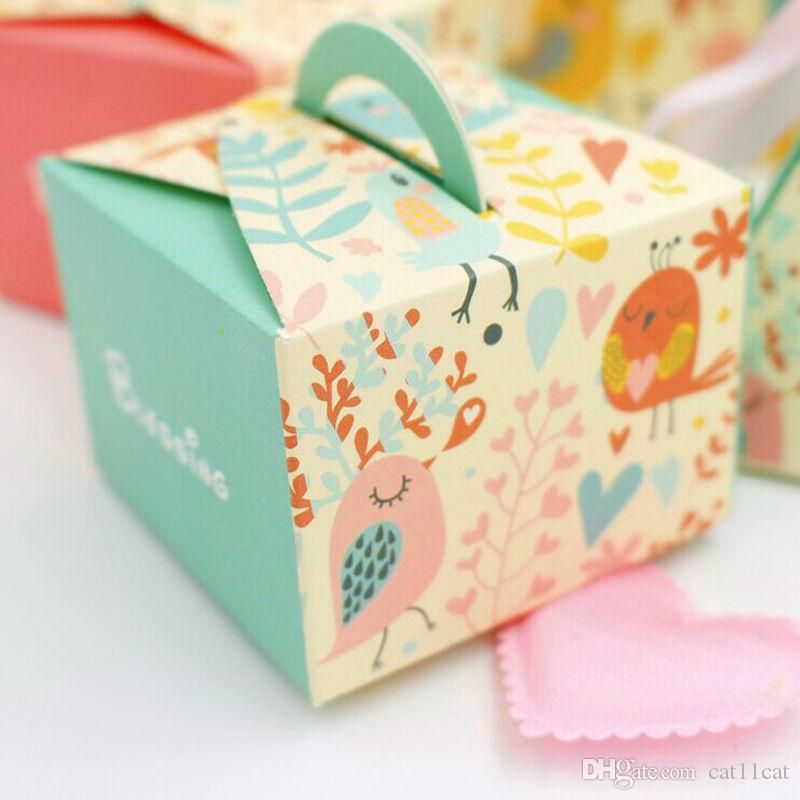 2019 9x9x6hcm Princess Party Supplies Baby Shower Favor Box Candy