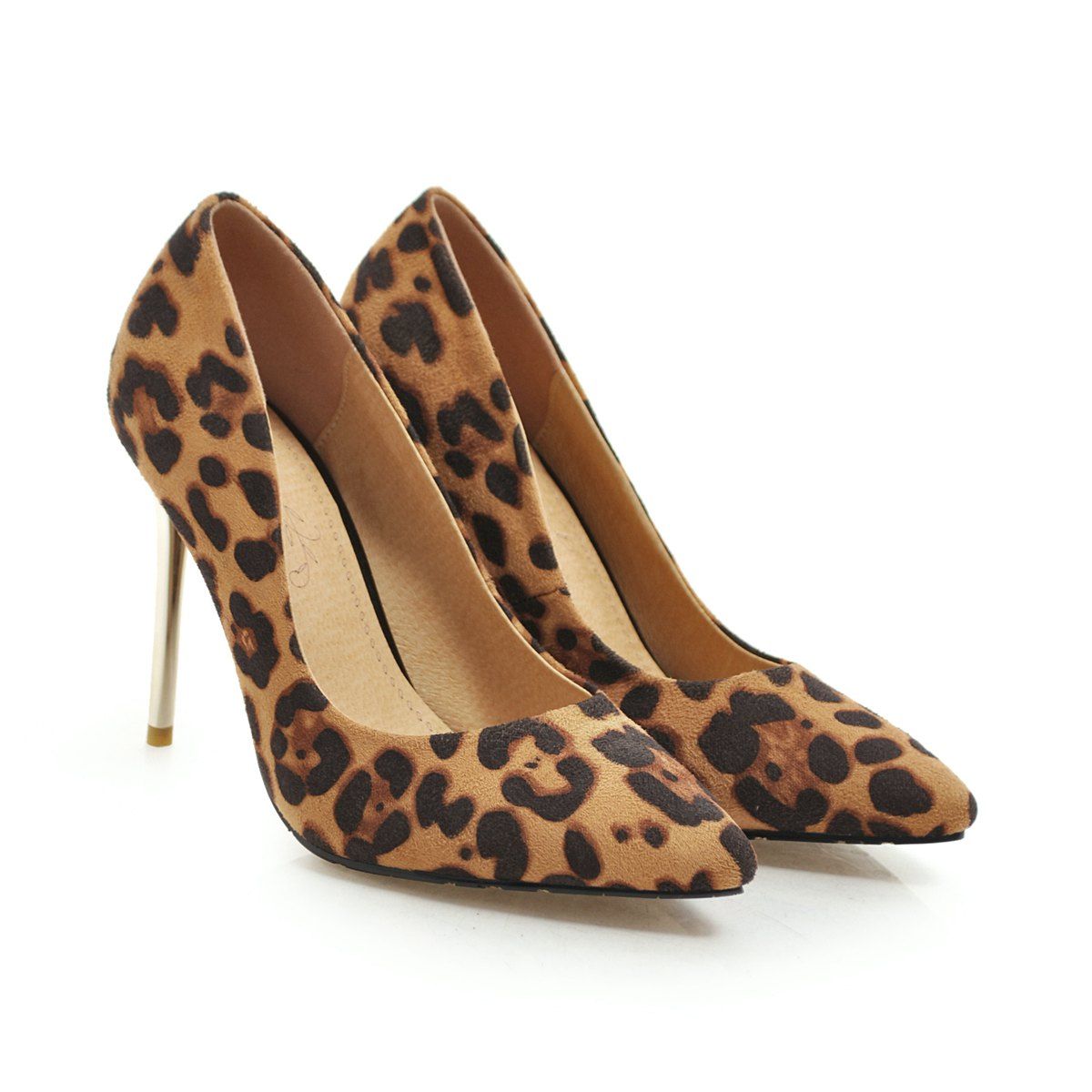 leopard stiletto heels
