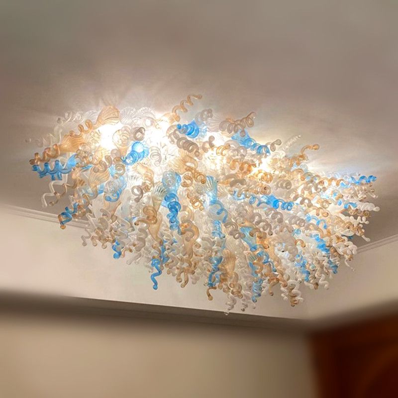 2020 Magnificent Murano Glass Ceiling Light Italian Hand Blown