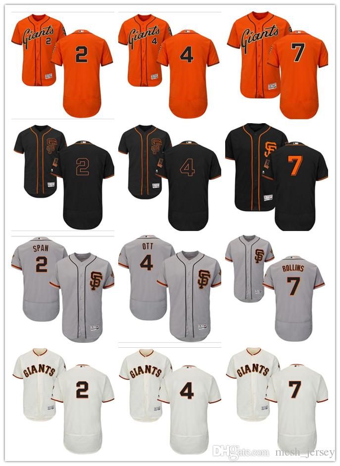 sf giants jersey numbers 2019