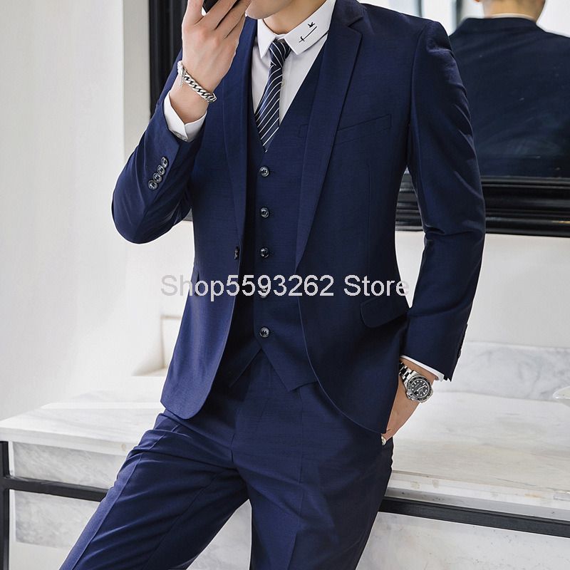 2021 Mens Suits & Blazers Marriage Suit Male Groom Clothing Men Wedding ...