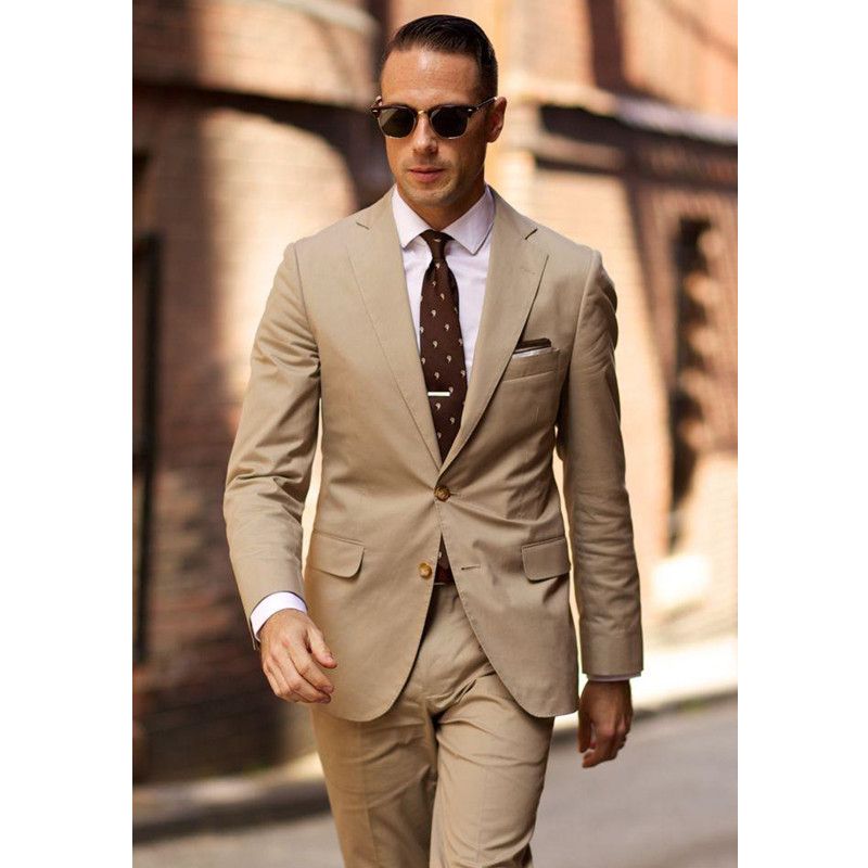Trajes para hombre beige Clearance